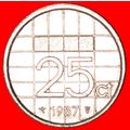 PORTRAIT LEFT: NETHERLANDS ★ 25 CENTS 1987!!! L...