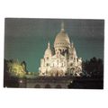 AT NIGHT SACRE-COEUR, PARIS, FRANCE unused vint...