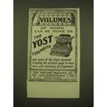1902 Yost Typewiter Ad - Volumes of work can be...