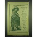 1902 Nabisco Uneeda Biscuit Ad - It's just as easy
