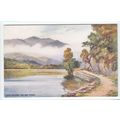 Loch Katrine and Ben Venue Art Postcard E W Tri...