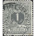 BELGIUM, Lion Couchant, grey 1884, 1c