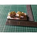 Christmas Parcels - Stack of White with Gold Ri...