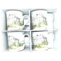 Sea Breeze Mugs Ceramic Fine China Set of 4 in ...