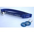 DO NOT FEED REFLECTIVE SAFETY CAT COLLAR BLUE &...