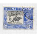 BURMA 1940 KG6 3a 6p GOVERNMENT OVERPRINT INTER...