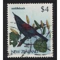 New Zealand Saddleback Bird 1986 Canc SG#1295