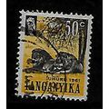 TANGANYIKA 1961 INDEPENDENCE 50c SERENGETI LION...