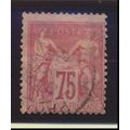 France Stamp Scott #75, Used, Town Cancel, Off ...