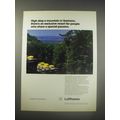 1990 Lufthansa Airline Ad - High atop a mountain in Seeheim