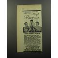 1956 G. Schirmer Soprano Recorder Ad - A wonderful gift for family fun