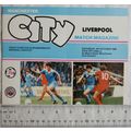 1980 programme Manchester City v. Liverpool