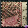 1873 SG144 3d Rose Plate 12 Good+ Used Wing Mar...