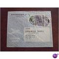Chile 1957 air mail cover correo aereo serv noc...
