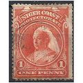 Niger Coast Protectorate 1894 SG52 1d Orange-Ve...