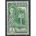 Sarawak 1950 SG173 3c Green Mounted Mint ... .