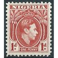 Nigeria 1938 SG50 1d Carmine Mounted Mint ....
