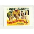 A-HAUNTING WE WILL GO Laurel & Hardy Poster Art...