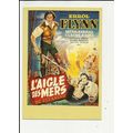 THE SEA HAWK Errol Flynn Poster Art Postcard by...
