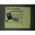 1939 Leslie Salt Ad - Such a Simple Thing to Ma...