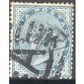 India stamps 1855 - SG 75 - QV ½a blue used