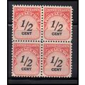J88 1/2c Postage Due Fine MNH Blk/4 O7046