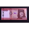 500 Forint banknote from Hungary