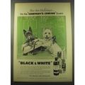 1960 Black & White Scotch Ad - For the holidays
