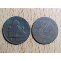 Belgium 1863 2 Centime Belgie (Dutch - Flemish ...