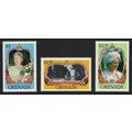 Grenada Queen Elizabeth the Queen Mother 3v 198...