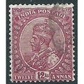 India 1912 SG183 12a Carmine-Lake Fine Used ... .