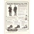 blue ribbon leather company 1972 show riding su...