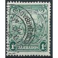 Barbados 1943 SG249b 1d Blue-Green Fine Used . ..