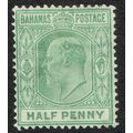Bahamas 1906 1/2d Pale Green SG71 MM