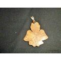 Hand carved picture jasper guardian angel penda...