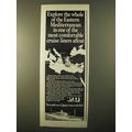 1970 P&O Chitral Cruise Ad - Eastern Mediterranean
