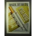 1970 Pall Mall Cigarettes Ad - Longer Yet Milder