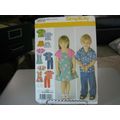 Simplicity 3856 Childs Pant, Skirt, Jumper, Shi...
