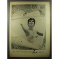 1954 Bali Bra Ad - It's an ingeniously designed elastic longline