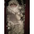 Christmas Santa white robes fiber optic 12V 12"...