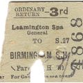 B.R. Edmondson Ticket - Leamington Spa General ...