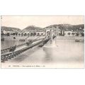 38 - Vienne - pont suspendu sur le Rhône