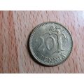 Finland 1975 20 Pennia Coin