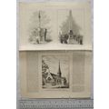 1885 engravings X Edinburgh, monument Burnaby, ...