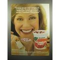 1980 Breyers Red Rasberry Yogurt Ad - Best Around