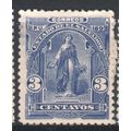 El Salvador 1899 - SG320 - 3c blue - Ceres - UP...