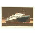 White Star Line MV BRITANNIC Company Art Postca...