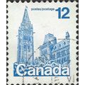 CANADA, Houses of Parliament, blue 1977, 12c, #5
