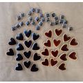 Ceramic Tiles Hearts Squares MCMTiles Brown 50 ...