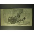 1887 Illustration of a Belgian Milk Vender